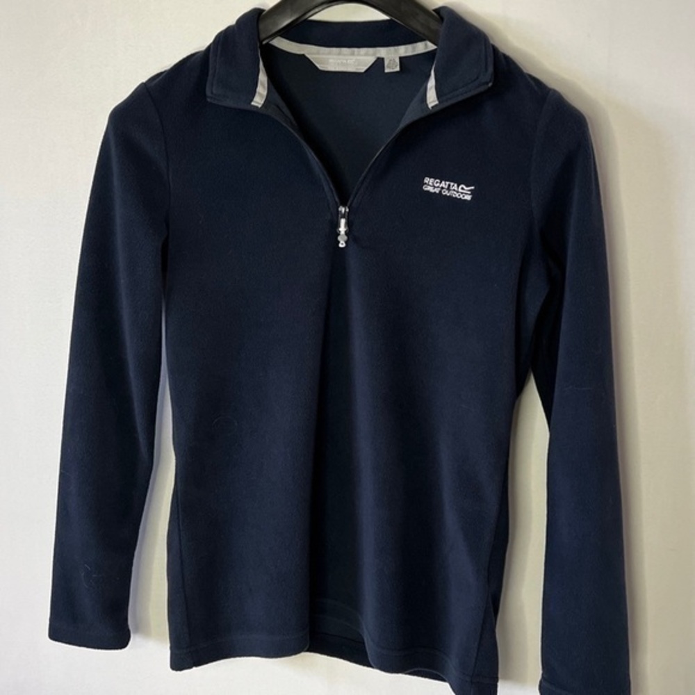 Regatta Great Outdoors Womens Half-Zip Fleece Navy Blue size XS/4.